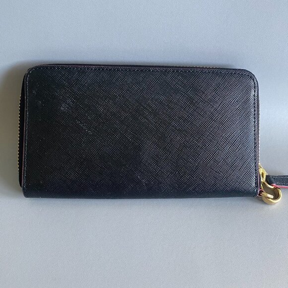 Roots Leather Women's Black Wallet Wristlet - Picture 3 of 12